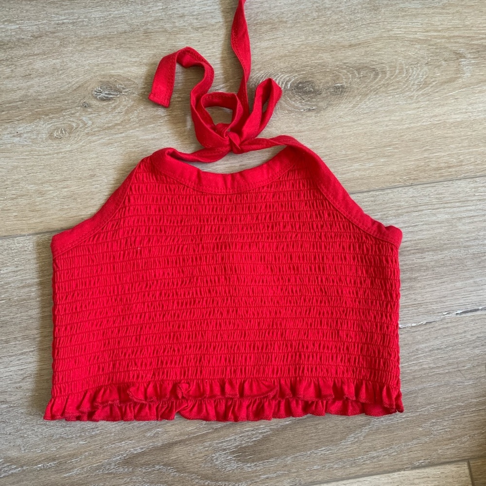 Me to We size XS red halter top